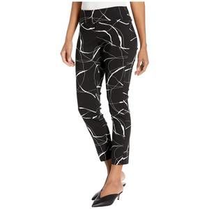 NEW ELLIOTT LAUREN brush strokes pull on pant in black/white